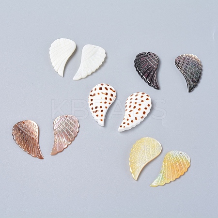 Natural Shell Pendants SSHEL-L016-007-1