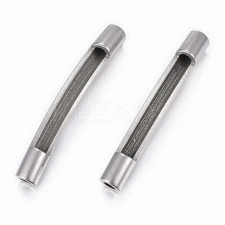 Tarnish Resistant 304 Stainless Steel Tube Beads LS-STAS-H400-72P-1