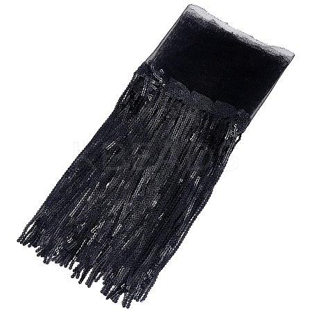 Polyester Tassel Lace Ribbon OCOR-WH0070-175B-1
