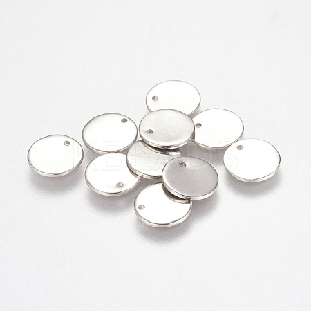 Tarnish Resistant 304 Stainless Steel Stamping Blank Tag Charms STAS-K149-03B-1