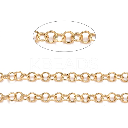 PVD Vacuum Plating 304 Stainless Steel Rolo Chains CHS-F011-08C-G-1