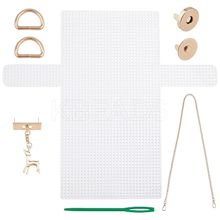 Plastic Shoulder Bag Making Kits DIY-WH0210-51-1