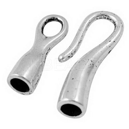 Tibetan Style Hook and Eye Clasps LS-TIBE-LF11268YKG-AS-LF-1