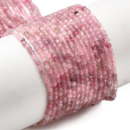 Natural Plum Blossom Tourmaline Beads Strands X-G-C266-A01-2mm-1