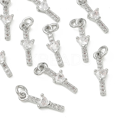 SHEGRACE Brass Micro Pave Cubic Zirconia Pendants XGRQ3D633-513P-1