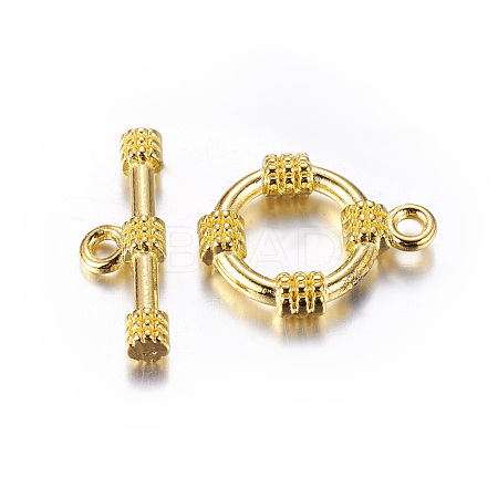 Tibetan Style Alloy Toggle Clasps LS-LF0141Y-NFG-1