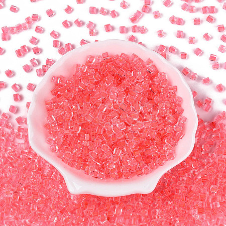 Transparent Inside Colours Glass Seed Beads SEED-T007-11E-1
