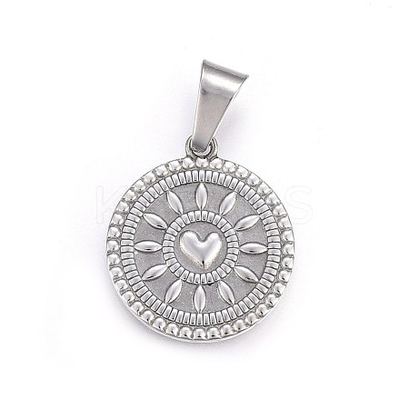Non-Tarnish 304 Stainless Steel Pendants STAS-P211-28P-1