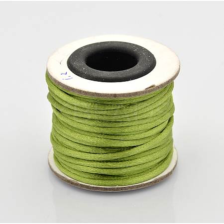 Round Nylon Satin Rattail Cord X-NWIR-O001-A-15-1