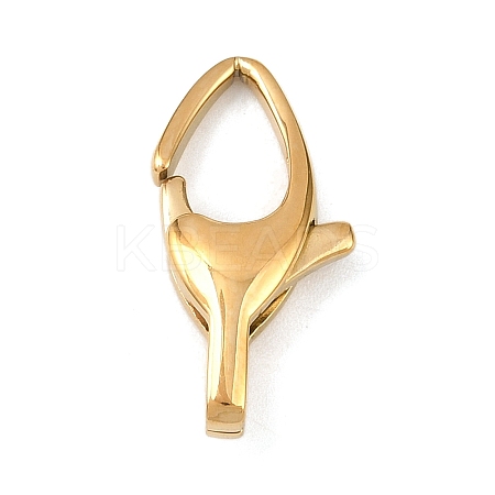 316 Stainless Steel Lobster Claw Clasps STAS-C154-02C-G-1