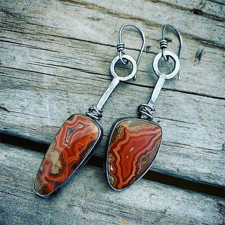 Alloy Enamel Dangle Earrings FS-WG6E131-04-1