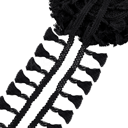 Cotton Fringe Lace Trim Ribbon OCOR-WH0105-008B-1