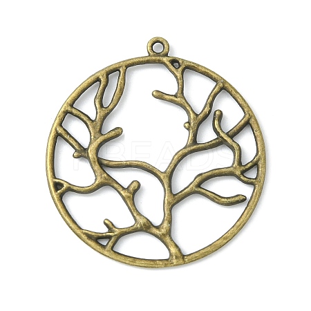 Alloy Metal Tree of Life Pendants PALLOY-20320-AB-NR-1