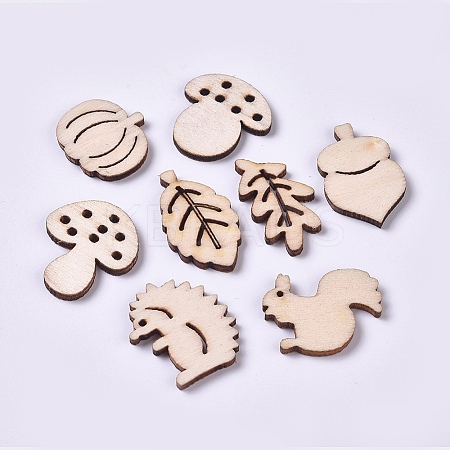 Wood Cabochons WOOD-TAC0003-22-1