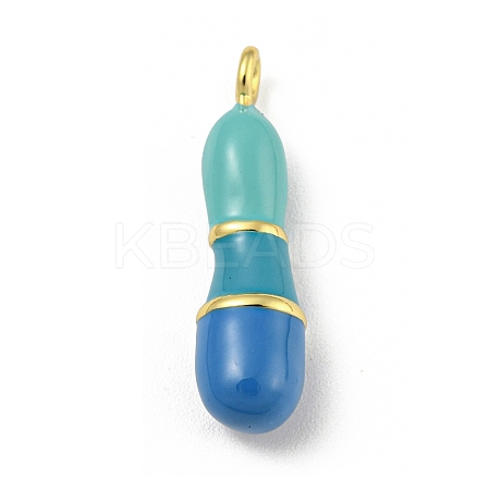 Brass Enamel Pendants X-KK-E093-03G-I-1