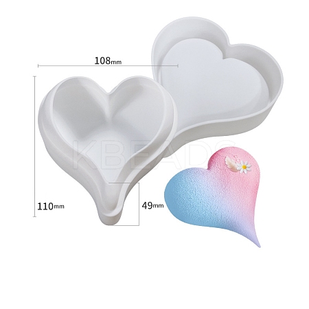 Heart DIY Food Grade Silicone Molds PW-WG29534-02-1
