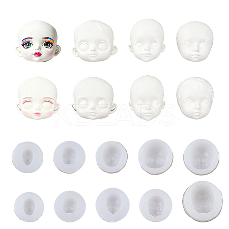 10Pcs 10 Styles Fondant Silicone Molds DIY-FH0010-39-1