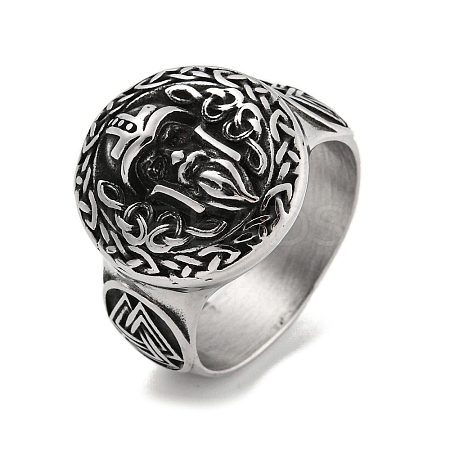 304 Stainless Steel Ring RJEW-B055-04AS-11-1