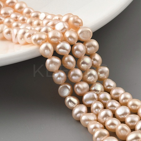 Natural Cultured Freshwater Pearl Beads Strands PEAR-A006-05-1