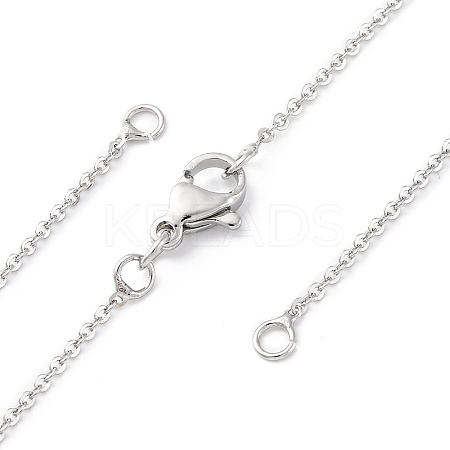1.5MM Brass Cable Chain Necklace Making NJEW-D302-75P-1