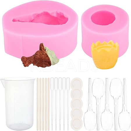 DIY Food Shape Fondant Molds Kits DIY-OC0003-46-1