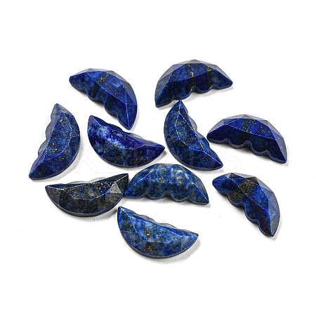 Natural Lapis Lazuli Dyed Butterfly Wing Cabochons G-D078-02G-1