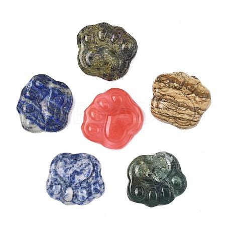 Natural & Synthetic Mixed Gemstone Carved Cabochons G-I395-A-1