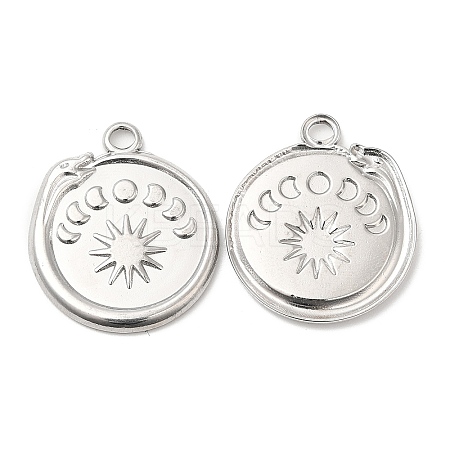 Non-Tarnish 304 Stainless Steel Pendants STAS-Z041-39P-1