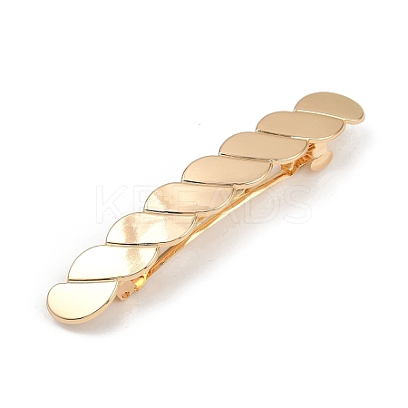 Twist Alloy with Iron Clip Hair Barrettes LS-PHAR-G014-04G-1
