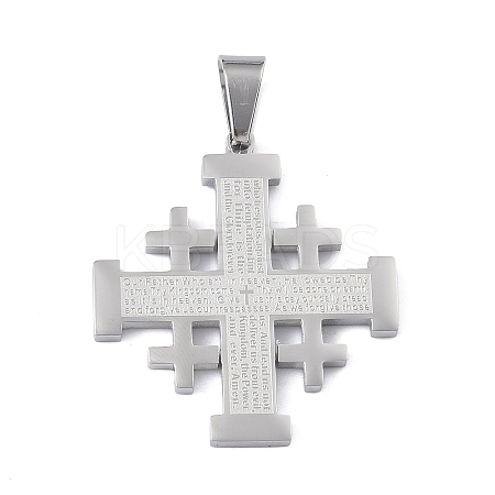 304 Stainless Steel Pendants STAS-C170-08C-P-1