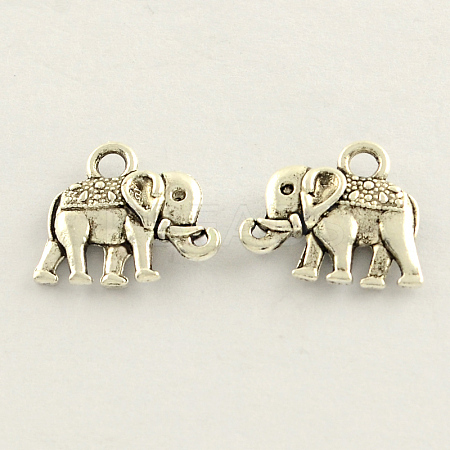 Tibetan Style Zinc Alloy Elephant Charms LS-TIBEP-S287-06-1