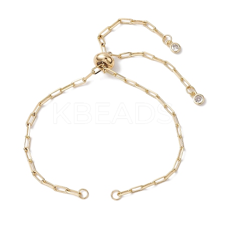Brass Slider Bracelet Makings AJEW-JB01257-1