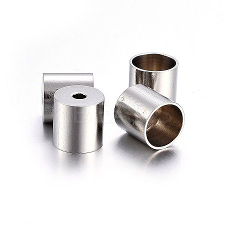 Tarnish Resistant 201 Stainless Steel Cord Ends STAS-O107-13P-01-1