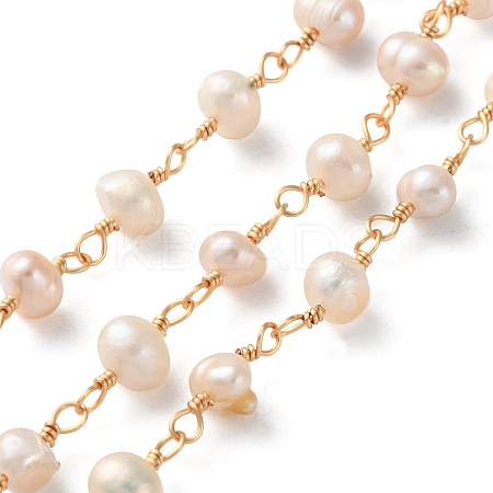 Brass Handmade Beaded Chain CHC-I031-05A-01-1