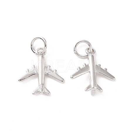 Rack Plating Brass Charms ZIRC-C042-09P-1