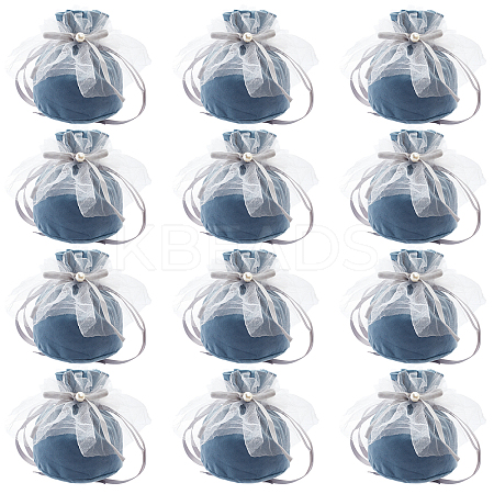 12Pcs Velvet Jewelry Drawstring Gift Bags TP-NB0001-30D-1