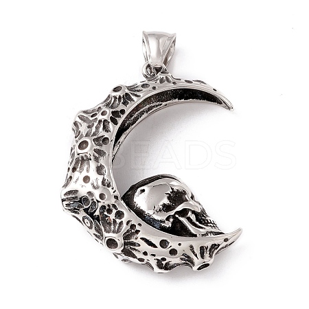 304 Stainless Steel Pendants STAS-P305-46AS-1