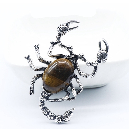 Natural Tiger Eye Big Pendants PW-WGB167E-02-1