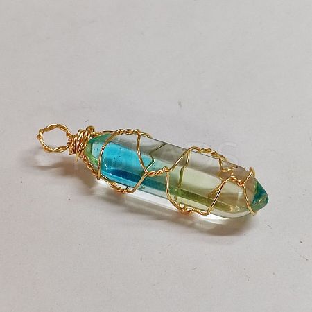 Glass Pendants PALLOY-CJ00013-03-1