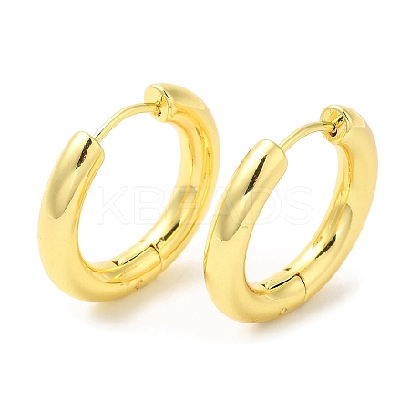 Rack Plating Brass Huggie Hoop Earrings for Women EJEW-D059-13B-G-1