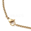 304 Stainless Steel Box Chain Lariat Necklaces NJEW-JN05887-5
