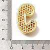 Brass Cubic Zirconia Pendants KK-M295-13G-J-3