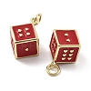 Brass Enamel Pendants KK-U060-33G-01-2