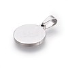 Tarnish Resistant 304 Stainless Steel Stamping Blank Tag Pendants LS-STAS-L220-03A-2