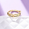 304 Stainless Steel with Rhinestone Finger Rings RJEW-Q020-10G-1