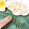 SHEGRACE Brass Ice Pick Pinch Bail XGR0039G-79G-4