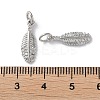Rack Plating Brass Cubic Zirconia Pendants KK-M272-08P-3