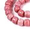 Ombre Effect Dyed Glass Beads Strands GLAA-N067-01A-10-3