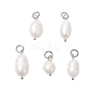 Natural Cultured Freshwater Pearl Rice Pendants PALLOY-JF04200-01-1