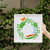 PET Hollow Out Drawing Painting Stencils DIY-WH0405-0095-5